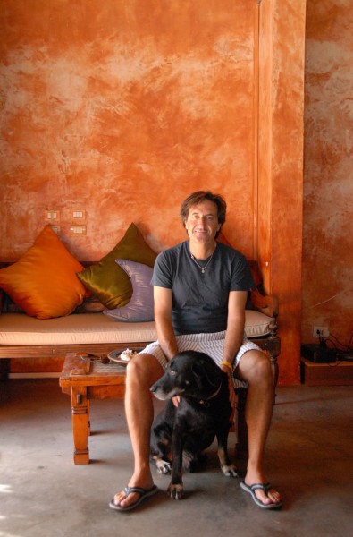 Bernardo Bertucci and dog 2.JPG