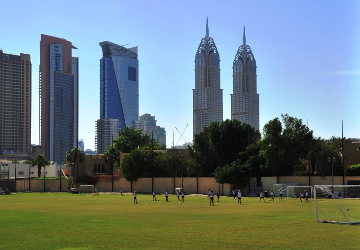 14 Playing fields at Dubai College.JPG